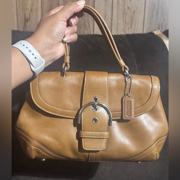 Coach Vintage 2004 SoHo flap buckle Brown Leather Satchel - Picture 1 of 11